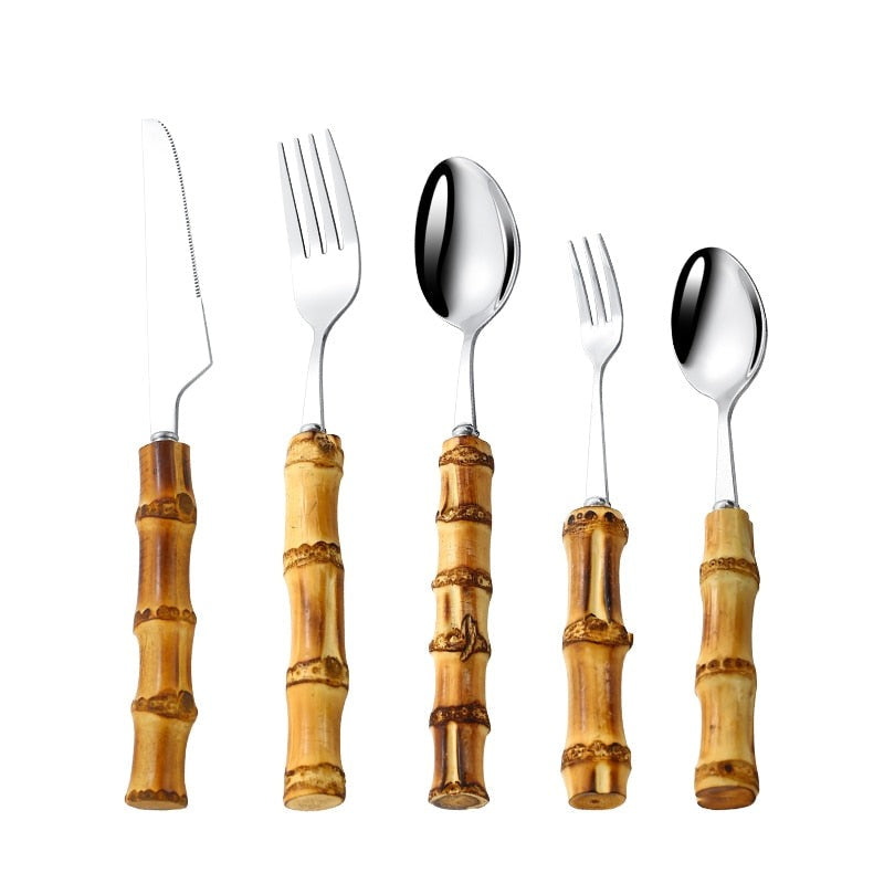 BbooCutlery - Talheres de Bamboo Natural