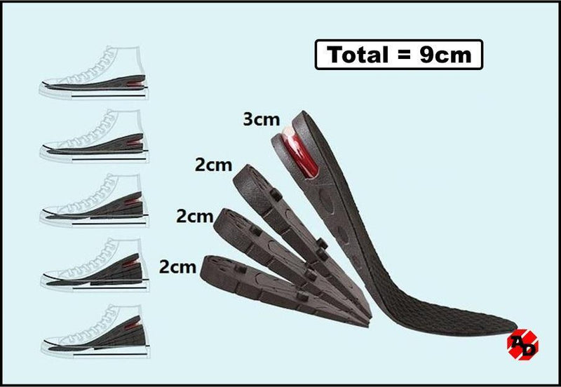 AirMax Elevation - Palmilha Elevate  - Aumente de 3cm à 9cm de Altura